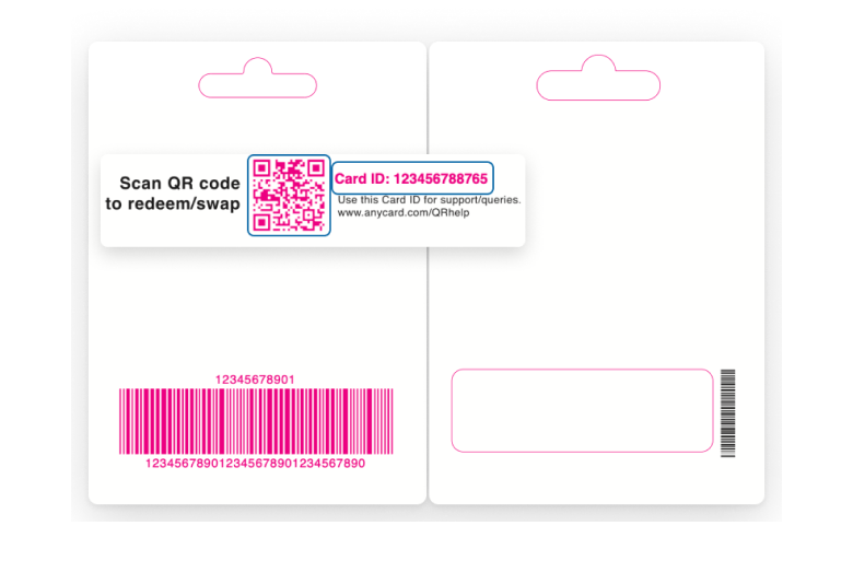 QR-Enabled Physical Card Back